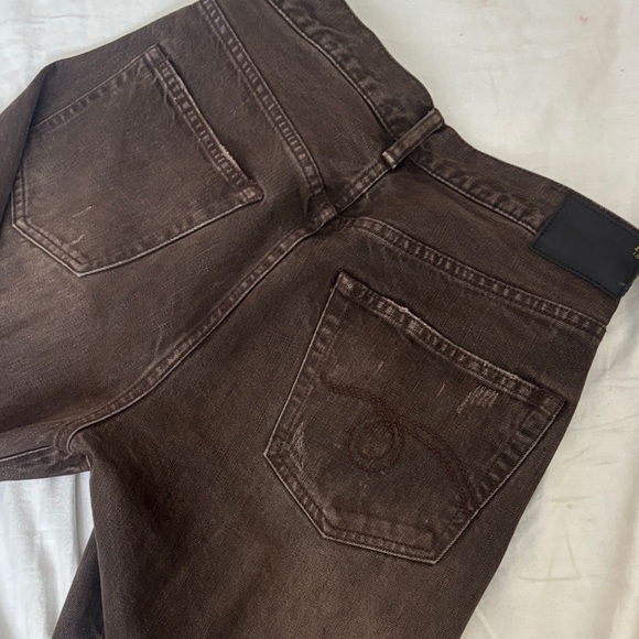 R13 LOW RISE CROPPED CROSSOVER JEANS - Picture 4 of 8